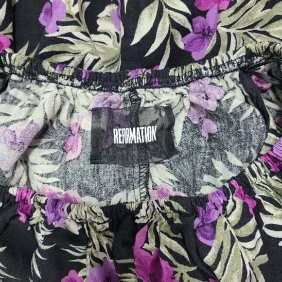 REFORMATION Nashville Off The Shoulder Floral Mini Dress in Lenai Womens Size XS - Picture 10 of 15
